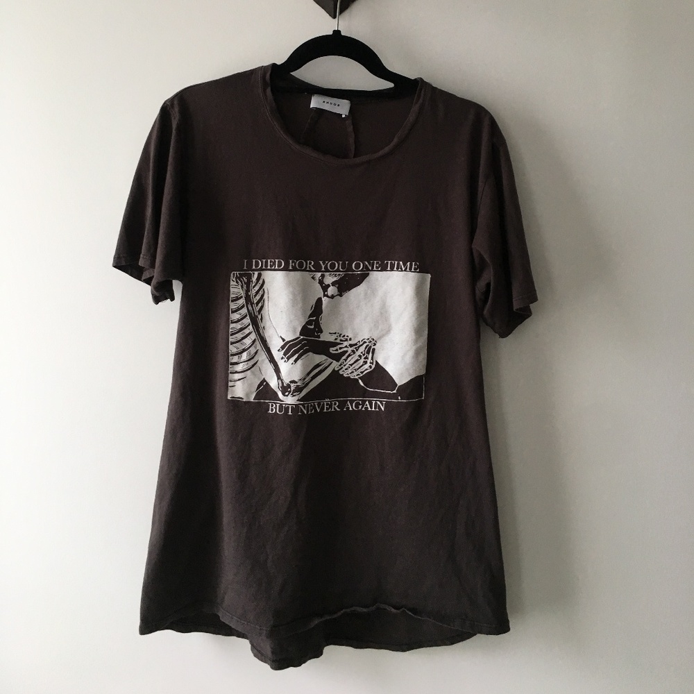 Rhude Never Again Brand New Skeleton Shirt Rare